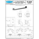 Bobrick B-5806x42 (42 x 1.25) Concealed Mounting W/ Snap Flange Grab Bars