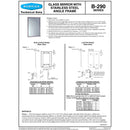 Bobrick B-290 2430 Welded-Frame Mirror 24x30