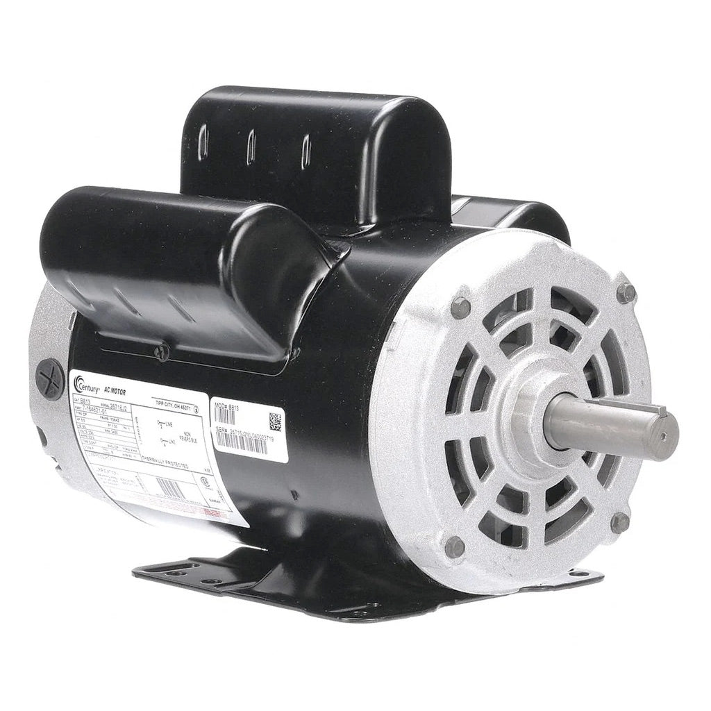 Century 5 HP Air Compressor Motor, Capacitor-Start/Run, 3450 Nameplate RPM,  230 Voltage, Frame 56HZ - B813 | Motors