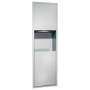 ASI 04697 Paper Towel Dispenser & Waste Receptacle, Recessed