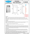 Bobrick B-3644 Commercial Waste Receptacle, Stainless Steel, Recessed