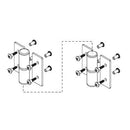 Bradley Toilet Stall Stainless Steel Top & Bottom Hinge Kit, HDWC-S0278