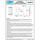 Bobrick B-2013 Automatic Foam Commercial Soap Dispenser, Wall-Mounted