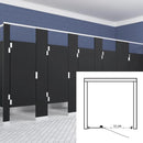 Scranton Toilet Partition, 1 ADA Between Wall Compartment, Plastic, 60"W x 61"D, BWADA-PL-SCRANTON