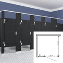 Scranton Toilet Partition, 1 ADA In Corner Compartment, Plastic, 60"W x 61"D, ICADA-PL-SCRANTON