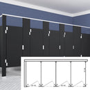 Scranton Toilet Partition, 4 In Corner Compartments, Plastic, 144"W x 61"D, IC43660-PL-SCRANTON