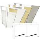 Hadrian Bathroom Partition, 2 In Corner Compartments, Metal, 72"W x 62"D - IC23660-HADRIAN