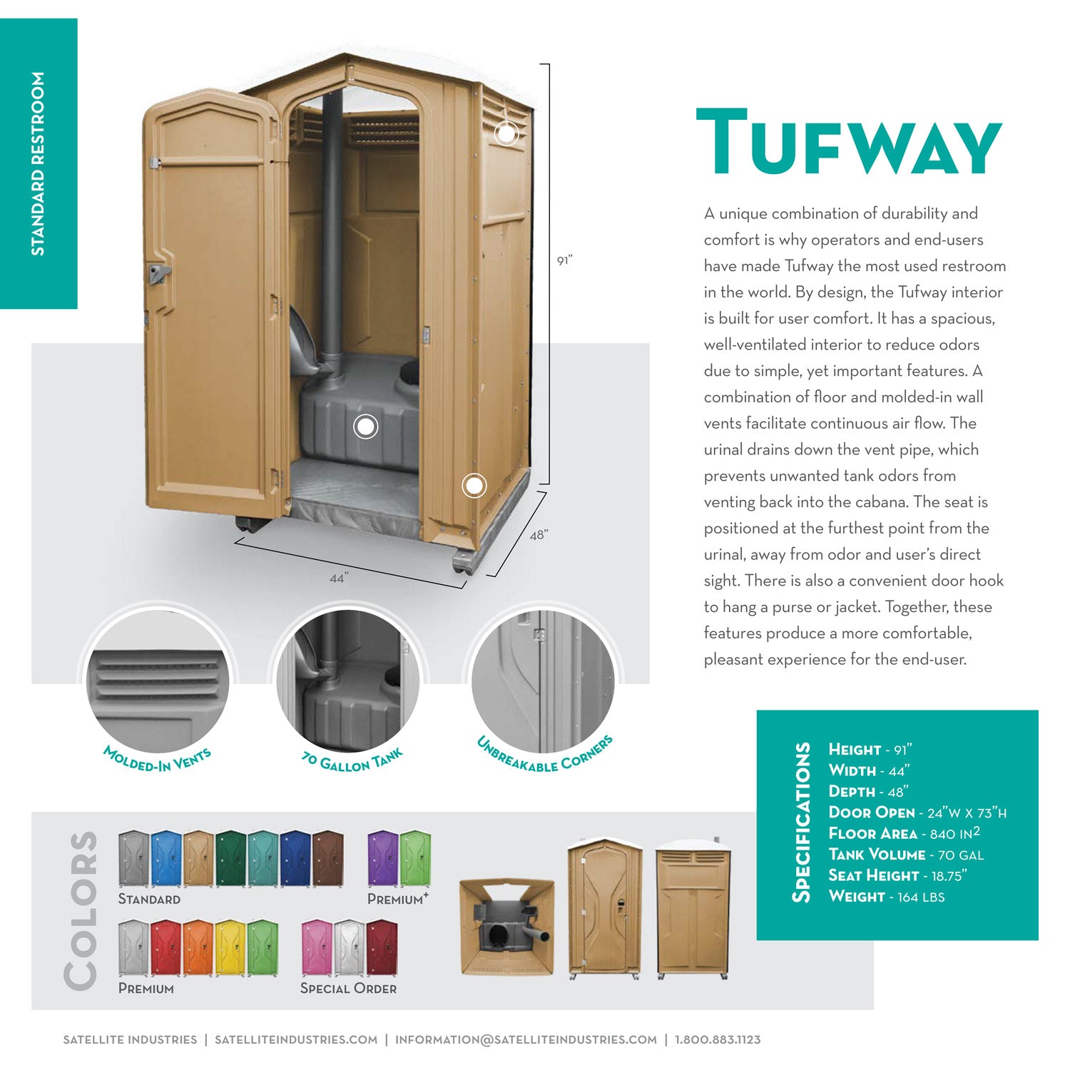 Satellite Tufway Portable Restroom-Tufway1