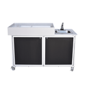 Monsam PSE-2010 Diaper Changing Station w/Portable Stainless Steel Sink