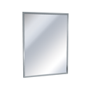 ASI 0620-3048 30" X 48" Channel Frame Mirror, 20 Gauge Type 304 Stainless Steel Channel