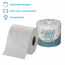 Georgia-Pacific Toilet Paper Roll, Angel Soft Professional Series(R), Standard Core, 2 Ply, 1 5/8 in Core Dia. - 16840