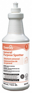 Diversey Carpet Spotter, 32 oz., Bottle, Ready to Use, 6.3 pH - 904192