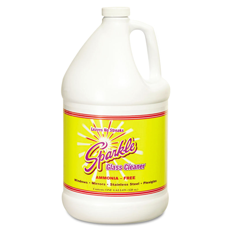 Sparkle Glass Cleaner, 1Gal Bottle Refill, 4/Carton - FUN20500CT
