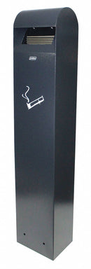 Tough Guy 3/4 gal Cigarette Receptacle, 39 1/2 in Height, 8 in Base Dia., Metal, Gray - 11C820