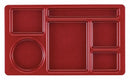 Cambro Tray, w/ Compartments, 8-3/4x15, Cranberry - EA915CW416