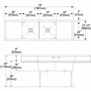 Elkay Stainless Steel Scullery Sink, Without Faucet, 14 Gauge, Floor Mounting Type - WNSF8230LR2