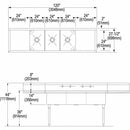 Elkay Stainless Steel Scullery Sink, Without Faucet, 14 Gauge, Floor Mounting Type - WNSF8372LR4