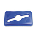 Rubbermaid Slim Jim Single Stream Recycling Top For Slim Jim Containers, 12.1W X 21D X 2.75H, Blue - RCP1788372