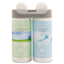 Rubbermaid Microburst Duet Refills, Gentle Breeze/Linen Fresh, 3 Oz, 4/Carton - RCP3485949