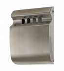 Tough Guy 1/4 gal Cigarette Receptacle, 12 1/2 in Height, 9 1/2 in Base Dia., Metal, Silver - 12V180