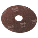 Scotch-Brite Surface Preparation Pad, 20" Diameter, Maroon, 10/Carton - MMMSPP20