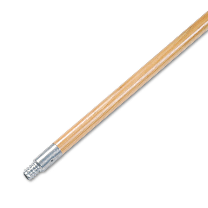 Boardwalk Metal Tip Threaded Hardwood Broom Handle, 15/16