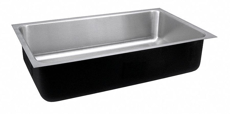 Just Manufacturing 24 in x 18 in x 5 1/2 in Undermount Sink with 22 in x 16 in Bowl Size - US-ADA-1824-A 5.5 DCR