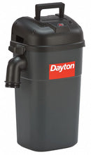 Dayton Wall-Mount Shop Vacuum, 5 gal Tank Size, 120 cfm, 1 1/2 in Vacuum Hose Dia. - 13J021