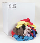 Top Brand Cloth Rag, T-Shirt, Assorted, Varies, 50 lb - G342050PC