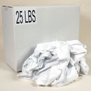 Top Brand Cloth Rag, Sheeting, White, Varies, 25 lb - G211025PC