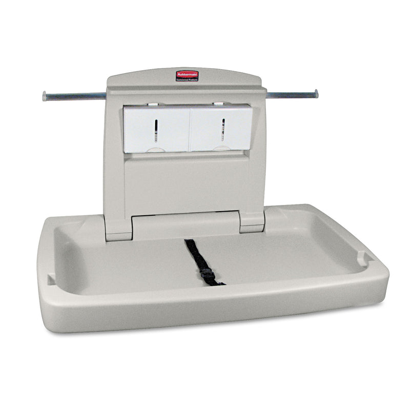 Rubbermaid Sturdy Station 2 Baby Changing Table, 33.5 X 21.5, Platinum - RCP781888
