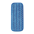 Rubbermaid Microfiber Wall/Stair Wet Mopping Pad, Blue, 13 3/4W X 5 1/2D X 1/2H - RCPQ820BLU
