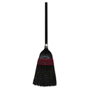 Boardwalk Flagged Tip Poly Bristle Janitor Brooms, 57-58-1/2", Natural/Black, 12/Carton - BWK930BP