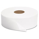 GEN Jrt Jumbo Bath Tissue, Septic Safe, 1-Ply, White, 10" Dia, 6 Rolls/Carton - GEN1512