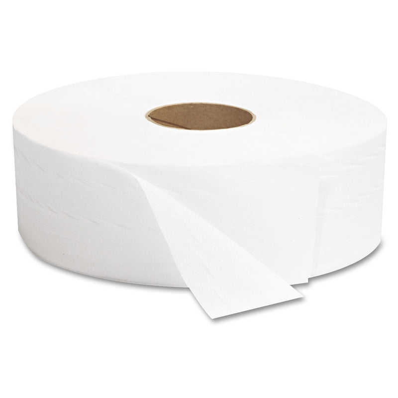 GEN Jrt Jumbo Bath Tissue, Septic Safe, 2-Ply, White, 12" Diameter, 1,378 Ft Length, 6/Carton - GEN1513