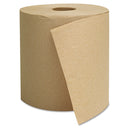 GEN Hardwound Towels, Brown, 1-Ply, Brown, 800Ft, 6 Rolls/Carton - GEN1825