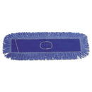 Boardwalk Dust Mop Head, Cotton/Synthetic Blend, 36 X 5, Looped-End, Blue - BWK1136
