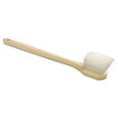Boardwalk Utility Brush, Nylon Fill, 20" Long, Tan Handle - BWK4420