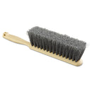 Boardwalk Counter Brush, Flagged Polypropylene Fill, 8" Long, Tan Handle - BWK5408