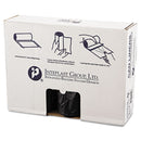 Inteplast High-Density Interleaved Commercial Can Liners, 60 Gal, 16 Microns, 43" X 48", Black, 200/Carton - IBSS434816K