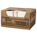 Chix Food Service Towels, 13 X 21, Cotton, White/Red, 150/Carton - CHI8252