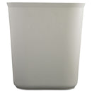 Rubbermaid Fire-Resistant Wastebasket, Rectangular, Fiberglass, 3.5 Gal, Gray - RCP2541GRA