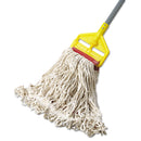 Rubbermaid Swinger Loop Wet Mop Head, Large, Cotton/Synthetic, White, 6/Carton - RCPC153WHI