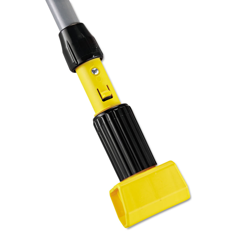 Rubbermaid Gripper Aluminum Mop Handle, 1 1/8 Dia X 60, Gray/Yellow - RCPH226