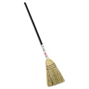 Rubbermaid Lobby Corn-Fill Broom, 28" Handle, 38" Overall Length, Brown - RCP6373BRO