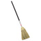 Rubbermaid Lobby Corn-Fill Broom, 28" Handle, 38" Overall Length, Brown - RCP6373BRO