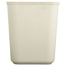 Rubbermaid Fire-Resistant Wastebasket, Rectangular, Fiberglass, 1.75 Gal, Beige - RCP2540BEI