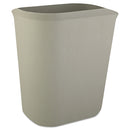 Rubbermaid Fire-Resistant Wastebasket, Rectangular, Fiberglass, 3.5 Gal, Gray - RCP2541GRA