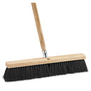Boardwalk Floor Brush Head, 18" Wide, Black, Medium Weight, Polypropylene Bristles - BWK20618