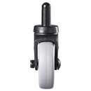 Rubbermaid Replacement Swivel Bayonet Casters, 3" Wheel, Thermoplastic Rubber, Black - SGSFG7570L20000